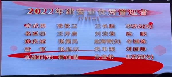 建安天下·勇攀高峰——2022年度肥城市建筑安裝業(yè)頒獎(jiǎng)典禮